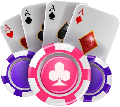 icon poker cards and casino chips